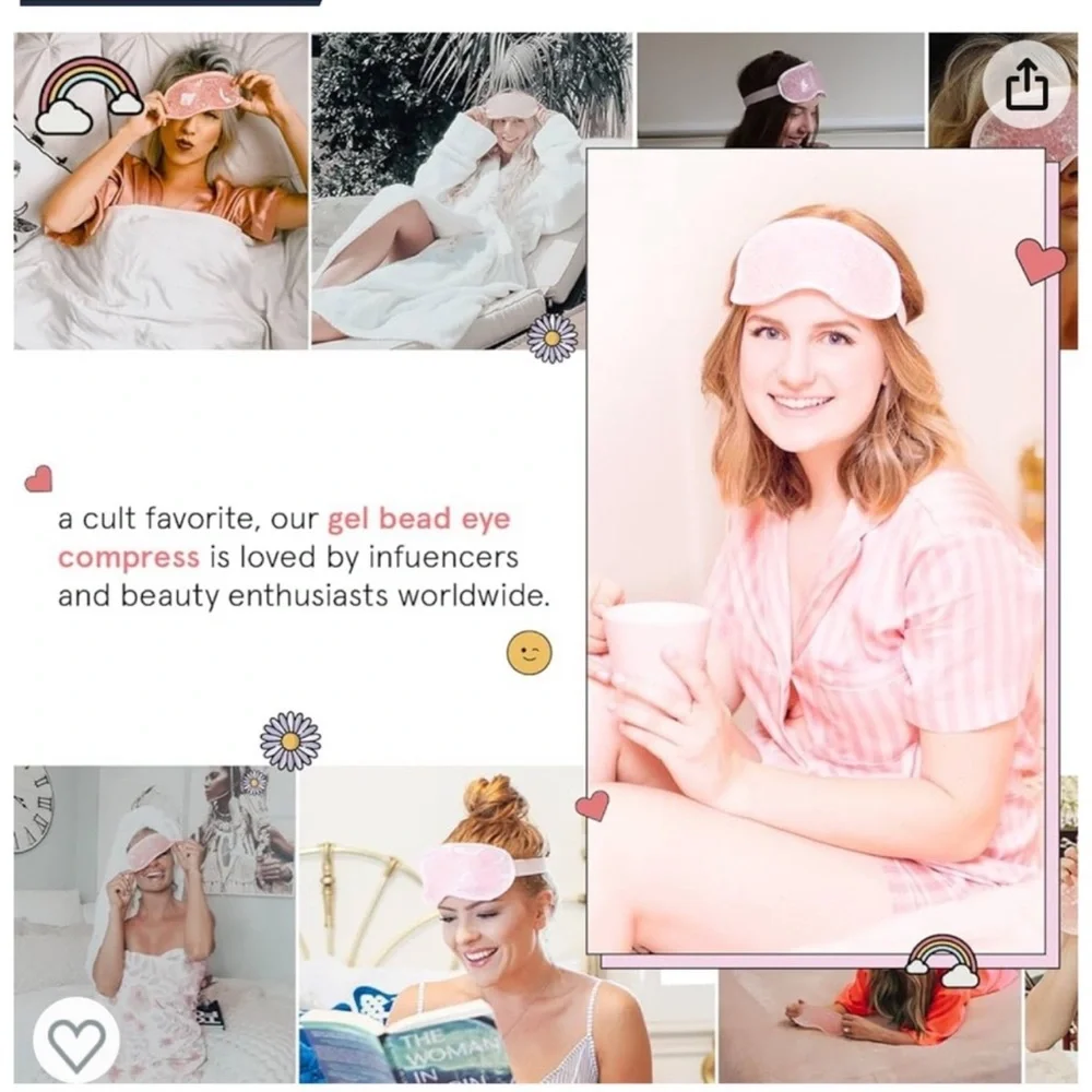 🆕 Grace & Stella Hot + Cool Gel Bead Sleep Mask - Picture 6 of 11